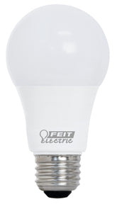 Feit Electric OM60/930CA10K/10 LED Lamp, General Purpose, A19 Lamp, 60 W Equivalent, E26 Lamp Base, Bright White Light